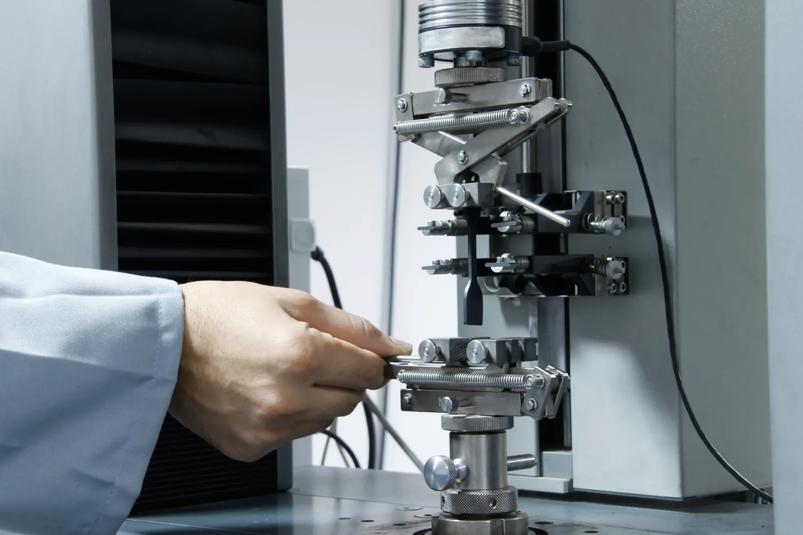 Material testing applications in a quality-control lab
